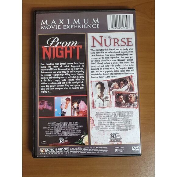 Double Feature Prom Night and The Nurse DVD #A45 - Picture 2 of 3